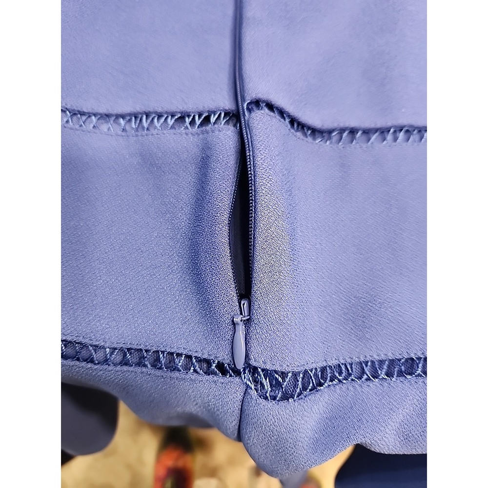 *FINDERS Women's L Royal Blue Open Back Short Sleeve Inmortal Mini Dress - Picture 6 of 8